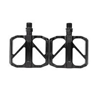 Tyenaza 2pcs Bike Pedal, 3 Bearings Aluminum Alloy Mountain Road Bicycle Pedals Platform for Riding Cycling Black(10.5x9.1cm)