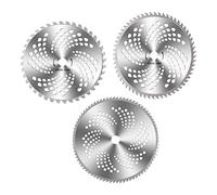 Tyenaza 3 Pezzi Lama Universale per Decespugliatore, Dischi Decespugliatori Vigor, Disco Decespugliatore, Lama Decespugliatore, Lama per Tosaerba a Punta in Carburo da 40 60 80 Denti