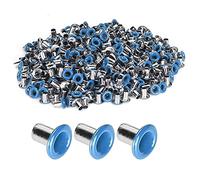 Tyenaza 500Pcs Brass Eyelets, 2mm Inner Hole Colorful Grommets Kit for Clothing Shoes Bag DIY Crafts (c)