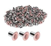 Tyenaza 500Pcs Brass Eyelets, 2mm Inner Hole Colorful Grommets Kit for Clothing Shoes Bag DIY Crafts (b)