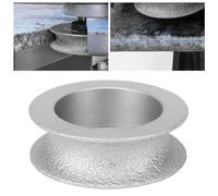 Tyenaza 7,3 cm Brasata brasata ruota di macinazione, ruota abrasiva concava per vetro in ceramica in pietra (Ruota con recitazione concava 2.0)