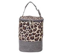 Tyenaza Borsa di raffreddamento latteria refrigerante, sacca da raffreddamento a bottiglia per bambini isolata 3L con manico per asilo nido per la maniglia per allatta (Stampa leopardo)