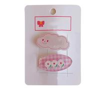 Tyenaza carine clip per capelli, motivi di fiori a forma di nuvola per bambini pin per capelli accessori per ragazze e donne botti per capelli