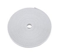 Tyenaza Cinghia Dentata per Stampante 3D, Cinghia Dentata GT2 Larghezza 10 mm Cinghia Dentata Aperta in Gomma Lunghezza 10 m Cinghia Aperta per Stampante 3D, Bianco