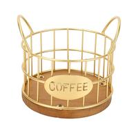 Tyenaza Coffee Pods Holder for Countertop, Easy Cleanup Coffee Capsule Cage for Home Restaurant