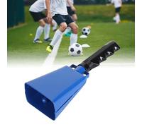 Tyenaza Cow Bell, Noise Maker with Handle Loud Cheering Hand Bell Percussion Musical Instrument, for Sporting Event Football Games, 23 x 5.7 x 5cm (Blue)