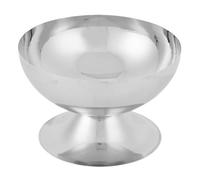 Tyenaza Dessert Bowl, Stainless Steel 200ml Reusable Pudding Cup Salad Dessert Holder Snack Fruit Candy Container for DIY Ice Cream (Corto)