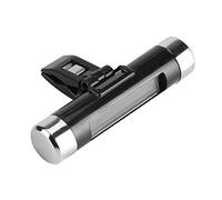 Tyenaza Display LCD per Auto Auto 2 in 1 Mini Orologio Digitale per Auto Termometro Monitor per Tempo Orologio Portatile con retroilluminazione Monitor Clip-on Truck Car(Blu)