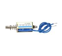 Tyenaza Elettromagnete, JF-0530B Controllo Push-Pull con Elettromagnete Automazione 6/12/24V DC 300mA 5N Range Retrattile 10mm (12V)
