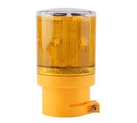 Tyenaza Flashing LED Warning Signal Light Solar Power Emergency Security Alarm Strobe Lamp Solar Strobe Warning Light (Gialla)