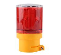 Tyenaza Flashing LED Warning Signal Light Solar Power Emergency Security Alarm Strobe Lamp Solar Strobe Warning Light (Rossa)