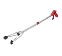 Tyenaza Garbage Picker Folding Trash Grabber Aluminum Alloy Suitable Garden Leaves Waste Pick Up (Manico Rosso)