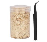 Tyenaza Gold Flakes, 10g Nail Art Flakes dorate fai -da -te Shiny Gold Ladro glitter Strumento Manicure Brass, frammenti di lamina e fiocco irregolare per decorazioni con
