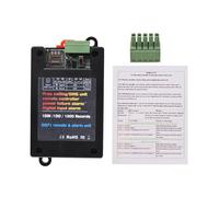 Tyenaza GSM Interruttore relè apricancello 2G Telecomando Chiamata telefonica SMS Spegnimento Allarme Interruttore Ingresso allarme per recinzioni Tende Porte da garage con slot (Black)