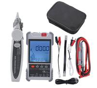 Tyenaza Kit tester per cavi di rete 500 m Misura la lunghezza Line Finder Multimetro Set Wire Tracker multifunzionale con luce anteriore