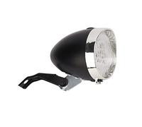 Tyenaza Luce Anteriore Faro Sicurezza Retro Vintage 3 LED Bicicletta Nero IPX4