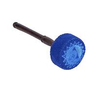 Tyenaza Martello per Campane Tibetane, Martello per Percussore in Legno Duro Fatto a Mano in Feltro Ciotola Sonora Maglio per Meditazione Bastone per Campane Tibetane (Throat Chakra Dark Blue)