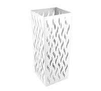 Tyenaza Metal Umbrella Holder, Round Proof Umbrella Storage Organizer Hollow Copper Pattern Umbrella Organizer Bin Umbrella Stand for Home Hotel (Bianco)