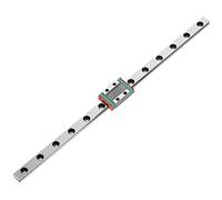 Tyenaza Mini Guida Lineare Scorrevole, Guida di Scorrimento Lineare in Miniatura con Blocco Scorrevole con Cuscinetto Lineare per Bstampante 3D CNC Fai-Da-Te (260mm)