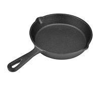 Tyenaza Mini Padella in Ghisa da 16cm, Padella Bassa Rotonda, Padella in Ghisa per Barbecue,Griglia e Supporto per Fajitas, Barbecue, Frittata, Tapas e Dessert