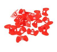 Tyenaza Occhiali per Polli, Occhiali Galline, Paraocchi Pollo Occhi di Pollo Occhiali di Plastica Peepers Peepers Peck Clips Occhiali Anti-becco Rossi Attrezzatura Agricola