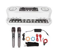 Tyenaza Pacchetto di apparecchiature per podcast 2 microfoni Kit podcast per altoparlanti, scheda audio tutto in uno con luce RGB per tablet PC