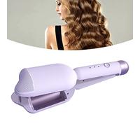 Tyenaza Roll Roll Curling Capelli di ferro che agitano 3 marce Professional Essiccatura rapida Rolling Curling Wand L viola 36mm