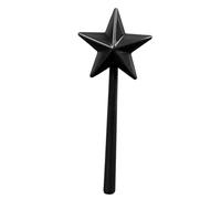 Tyenaza Salt Shaker Wand, ABS 3 Holes Refillable Tool Seasoning Shaker Wand for Halloween Christmas Kitchen Accessories (Black)