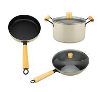 Tyenaza Set di Pentole in Pietra Bianca Maifan, Set di Pentole per Zuppa Multifunzionale ad Alta Temperatura con Coperchi per Kitchen Domestica