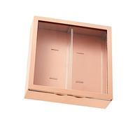 Tyenaza Showcase montata a Parete, Figure cieche Display Case di deposito Artigianale per la Polvere Polvere di conservazione della Bambola per bambolo Giocattolo (caffè del Latte)