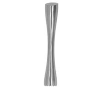 Tyenaza Stainless Steel Cocktail Muddler, Food Grade Ergonomic One Piece Forging Drink Muddler for Kitchen Bar (Long Handle)