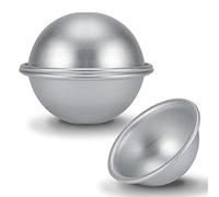 Tyenaza Stampo per Dolci in Alluminio a Mezza Palla, Stampo per Torta a Mezza Palla da Diametro 8cm, per Dolci da Forno, Gelatine, Budini, Caramelle