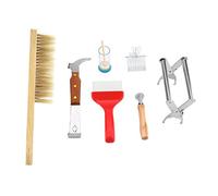 Tyenaza Strumenti per l'apicoltura Attrezzatura per l'apicoltura Kit per l'apicoltura Strumento per l'apicoltura 7 pezzi Un set di attrezzature per l'apicoltura