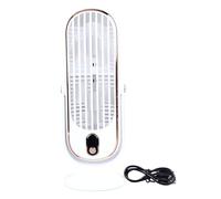 Tyenaza Tischventilator, 1800 mAh, bürstenloser USB-Motor, oszillierend, leise, 5 Geschwindigkeiten, Tischventilator für Zuhause, Auto, Büro (Bianco)