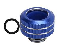 Tyenaza Trasparente Tee Raccordo PC Adattatore di raffreddamento ad acqua Tubo rigido Tubo rigido Raccordo Accessori per computer HYGKNT14MM (Blu)