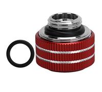 Tyenaza Trasparente Tee Raccordo PC Adattatore di raffreddamento ad acqua Tubo rigido Tubo rigido Raccordo Accessori per computer HYGKNT14MM (Rossa)