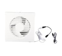 Tyenaza Ventilatore Ad Energia Solare, Ventilatore di Scarico Solare 50W 6in ABS Rete Protettiva IP67 Ventilatore Impermeabile per Serre Case per Animali Domestici