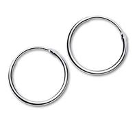 TYERY S925 Orecchini a Cerchio in Argento, Orecchini Rotondi Semplici da Donna, Orecchini da Uomo e da DonnaUn paio, 20mm
