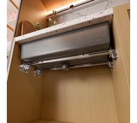 TYESTADN CPT-4 Staffe per lavello sottopiano,regolabile Supporti per lavello sottotop in acciaio inox ,Kit di installazione per Lavello da cucina per impieghi gravosi (28-39.4 inches（71-100cm）)