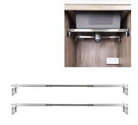 TYESTADN CPT-4 Staffe per lavello sottopiano,regolabile Supporti per lavello sottotop in acciaio inox,Kit di installazione per Lavello da cucina per impieghi gravosi (36-51 inches（91-130cm）)