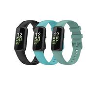 Tyeyober Confezione da 3 cinturini compatibili con Fitbit Inspire 3 per donne e uomini, cinturino di ricambio in silicone per Fitbit Inspire 3 Fitness Tracker