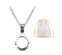 TYFGRT 1 Collana Sirena, 1 Borsa Portaoggetti, Pendente Distintivo Zircone con Melodia Sirena, Collana Decorazione Compleanno Sirena, Collana Oceano, Amuleto Personalizzato