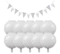 TYFGRT 10 Palloncini da Golf, 1 Bandiera del Treno, Palloncini Foil da Golf, Decorazioni per Compleanno Golf, Decorazioni per Feste di Compleanno Sportive