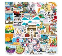 TYFGRT 100 Adesivi Francesi, Decorazione Adesiva Graffiti, Adesivi per Album, Adesivi Personalizzati per Cartoni Animati, Decorazione Adesiva Fai da Te, Adatti per Valigie, Tazze E Quaderni