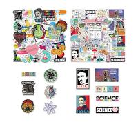 TYFGRT 100 Adesivi per Esperimenti Scientifici, Adesivi per Graffiti di Cartoni Animati, Adesivi Decorativi Creativi, Adesivi Impermeabili, Bagagli, ECC. Possono Essere Utilizzati.