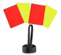 TYFGRT 2 Cartellini Rossi E 2 Cartellini Gialli, Dotato di 1 Braccialetto Arbitro, Tessera Arbitro di Calcio, Accessori per Partite di Calcio, Accessori per Arbitri di Calcio