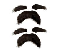 TYFGRT 2 Set Set Barba E Sopracciglia Autoadesivi, Set Barba Finta Spessa, Oggetti di Scena per Spettacoli Teatrali, Oggetti di Scena Divertenti per Feste, Adatto per Halloween, Cosplay