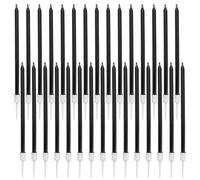 TYFGRT 30 candele nere, candele decorative, candele retrò, semplici alla moda, accessori per torte