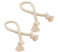 TYFGRT 4 Fascette in Cotone per Tende, Fibbie per Corde per Tende, Fascette per Fissaggio Tende, Accessori per Tende, Fascette per Tende Tessute A Mano
