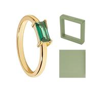 TYFGRT Anello in Zircone da 1 Pezzo E Portagioielli, Anello Semplice alla Moda, Anello in Zircone Elegante, Gioielli da Donna, Gioielli da Donna